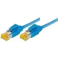 Tecline 2m Cat.6A Netzwerkkabel blau, Cat6a S/FTP, (S-STP)