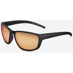 Sonnenbrille Wandern MH550W Erwachsene Damen Kategorie 3 schwarz, grau|violett, EINHEITSGRÖSSE
