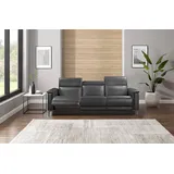 Home Affaire 3-Sitzer »LUND B: 222 cm - OTTO. Verlässliche Qualität. Mit Relaxfunktion« in 2 Sitzen (links u. rechts), USB-C, Echtleder, Kunstleder, Webstoff, grau