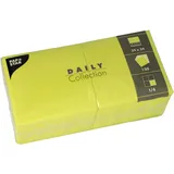 Papstar PAPSTAR, 150 Servietten "DAILY Collection" 1/4-Falz 24 cm x 24 cm limonengrün