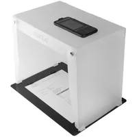 SCANLIO Pro Scanbox, Faltbare Handy Scanner Halterung, Smartphone Scanhilfe Dokumentenscanner und mobiler Scanstand