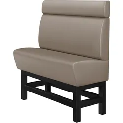 Gastro Hochbank | Taupe | B:H 160 x 158 cm | Glatt | Leder | Bistro Hochbank, Thekenbank