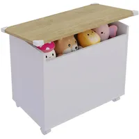 VCM Holz Sitztruhe Sitzbank Truhe Bosula M