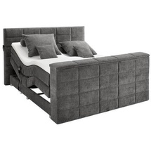 U N O Sports Carryhome Boxspringbett Dunkelgrau, + grau ¦ Maße (cm): B: 202 H: 123