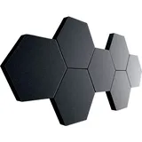 Akustikpaneele 3D HEXAGON Schallabsorber WAND Schalldämmung SCHALLSCHUTZ sound absorber SCHALLSCHUTZMATTE Akustikbild AKUSTIK PANEL Akustikplatten Akkustikpanellen (7er SET Ø32cm (25mm))