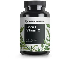 Natural Elements Eisen + 40mg Vitamin C Tabletten 240 St.