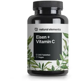 Natural Elements Eisen + 40mg Vitamin C Tabletten 240 St.