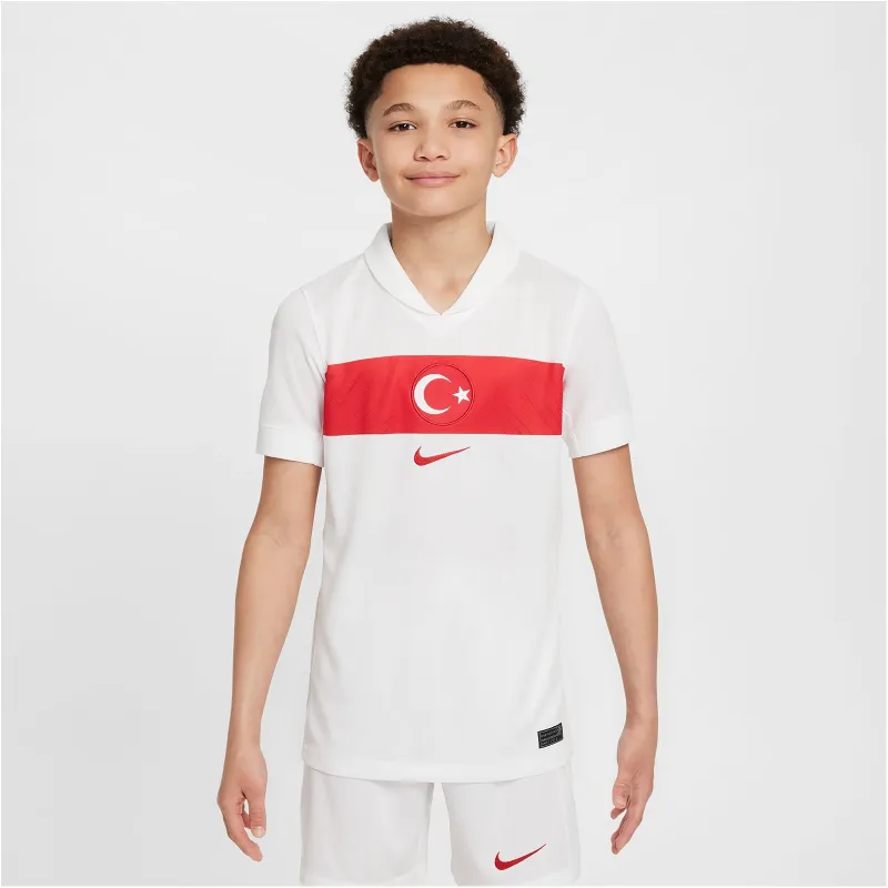 NIKE Türkei Dri-FIT Stadium Heimtrikot 2024 Kinder 100 - white/sport red/sport red S (128-137 cm)