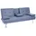 MCW Schlafcouch 3-Sitzer Kunstleder Dunkelblau