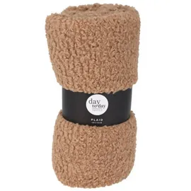 home&styling collection Kuschelige Bouclé-Decke 150 x 120 cm Braun