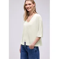 STREET ONE Strickjacke im Strick-Look mit Glitzer Weiß 38