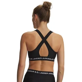 Under Armour Crossback Mid Bra Schwarz/Weiß M