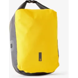 Fahrradtasche Gepäckträgertasche 500 20 Liter wasserdicht gelb/grau, gelb|orange, EINHEITSGRÖSSE