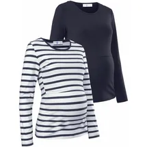 NEUN MONATE Umstandsshirt NEUN MONATE "2er Pack Shirts für Schwangerschaft und Stillzeit", Damen, Gr.