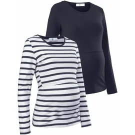 NEUN MONATE Umstandsshirt NEUN MONATE "2er Pack Shirts für Schwangerschaft und Stillzeit", Damen, Gr.