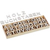 Holzbuchstaben + Stoffbuchstaben, 324tlg. Holzbuchstaben-Set