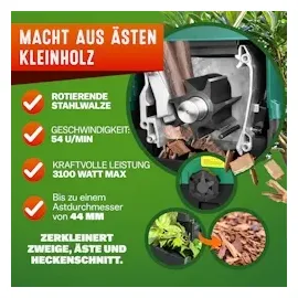 Gardebruk Leisehäcksler 2800 W