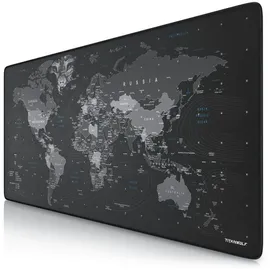 Titanwolf Gaming Mauspad XXL Globus II Schwarz