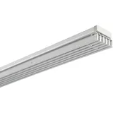 GARDINIA Emia Komplett Set" Gr. 1, grau (aluminiumfarben), 3 läufig, Aluminium,