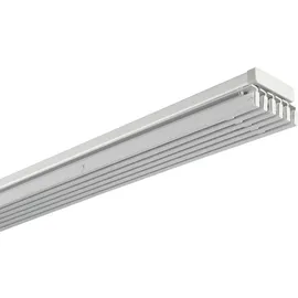 GARDINIA Emia Komplett Set" Gr. 1, grau (aluminiumfarben), 3 läufig, Aluminium,