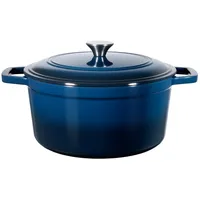 Vevor Dutch Oven 5,68 l Gusseisen Emaille Blau