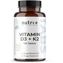 Nutrition-Plus Germany D3+K2 Depot Tabletten 120 St.