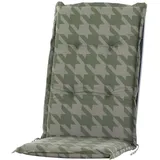 Auflage Hochlehner für Gartenstuhl 120x48cm Sesselauflage Hochlehner Pepita Grün