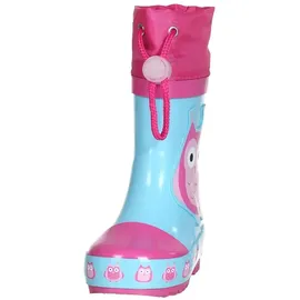 Playshoes Gummistiefel Eulen Türkis 21
