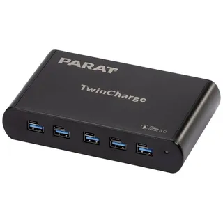 Parat PARAPROJECT TC5 TwinCharge für 5 Geräte USB-A/USB-C