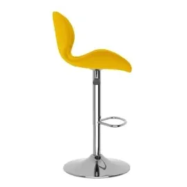 vidaXL Barhocker 2 Stk. Senfgelb Samt