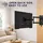 kwmobile 85" TV Abdeckung Staubschutzhaube Schwarz