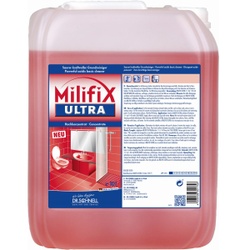 Dr. Schnell Grundreiniger Milifix ULTRA, Konzentrat, Saurer Industriereiniger zur Entfernung starker mineralischer Verschmutzungen, 10 Liter - Kanister