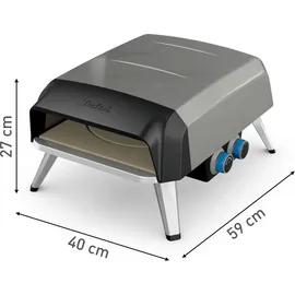 Tefal Pizza Pronto Pizzagrill grau