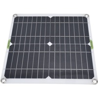 CUEI Solarpanel, 200W 5V 3A tragbares Solarladegerät, Kit mit Autoladegerät Krokodilklemme 4 Saugnäpfe für Wohnmobile, Ventilatoren, Boote, Camping, Lichter, Kameras, Auto