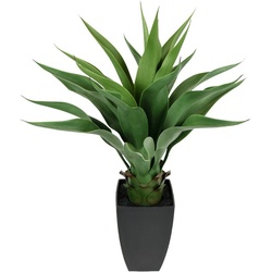 Kunstpflanze Künstliche Agave im Topf Pflanze Aloe Vera Sansevieria, I.GE.A., Höhe 70 cm, Grünpflanze Zimmerpflanze Palme grün