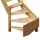 DOLLE Raumspartreppe Brest Eiche 1/4gewendelt unten links