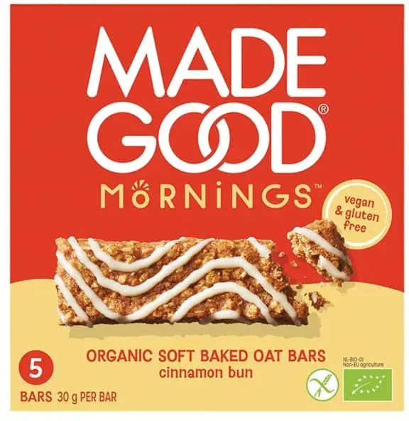 MadeGood Mornings Haferriegel Cinnamon bio (5St)