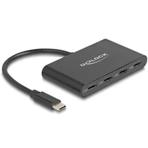 DeLock 64129 - USB 3.2 Gen 2 Type-C Hub 4 x Buchse 10 Gbps