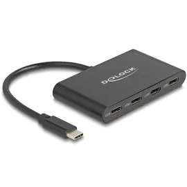 DeLock 64129 - USB 3.2 Gen 2 Type-C Hub 4 x Buchse 10 Gbps