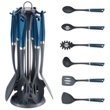 HATEX Michelino 7-teiliges Küchenhelfer-Set im edlen Design petrol