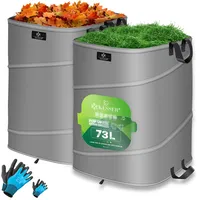 Kesser KESSER® Pop-Up-Gartensack Laubsack Gartenabfallsack inkl. Handschuhe Selbststehend mit