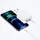 OEM Acefast 2W1 Netzwerk-Ladegerät 2x Usb C / Usb 65w Pd, Qc 3.0+Kabel Weiß