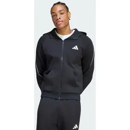 adidas STADIUM SMALL LOGO FULL-ZIP HOODIE - Black - M
