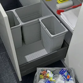 SO-Tech Ninka Abfalltrennsystem eins2vier 17 l Grau