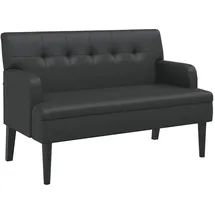 vidaXL Sitzbank Schwarz 112 x 65,5 x 75 cm