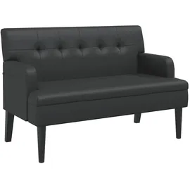vidaXL Sitzbank Schwarz 112 x 65,5 x 75 cm