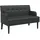 vidaXL Sitzbank Schwarz 112 x 65,5 x 75 cm
