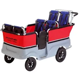 Winther Turtle Kinderbus rot/grün