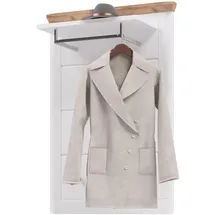 inn.furn Garderobenpaneel weiß Eiche, 79 cm, Garderobe, Garderobenpaneele, Garderobenpaneele