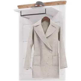inn.furn Garderobenpaneel weiß Eiche, 79 cm, Garderobe, Garderobenpaneele, Garderobenpaneele